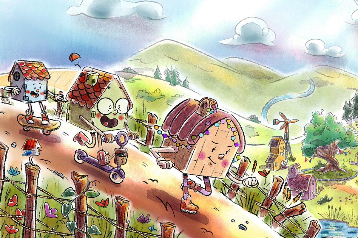 Illustration pour l'édition jeunesse, livre pour enfant