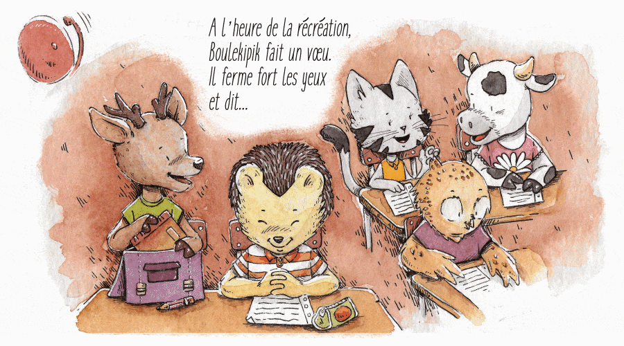 illustration à l'aquarelle avec ajout d'animations