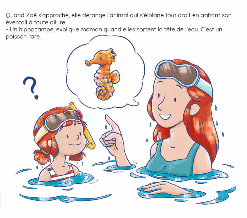 illustration livre jeunesse, extrait d'une page